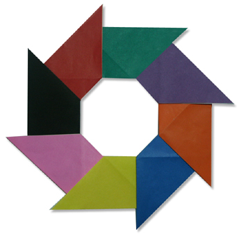 آموزش ساخت یک فرفره تزئینی با کاغذ(Pattern)